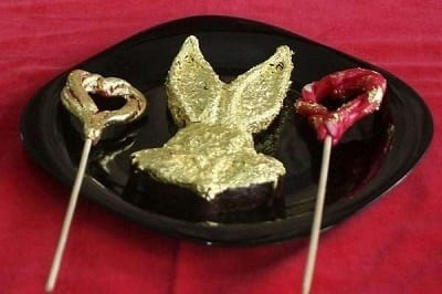 gold rabbit shaped rice cake angelito araneta