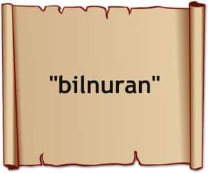 bilnuran + tagalog word