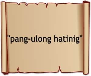 pang ulong hatinig + rare filipino words