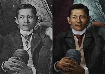 Jose Rizal colored photo
