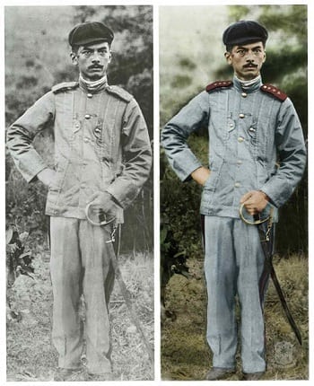 Manuel L. Quezon in the uniform of a Major in the Philippine Army