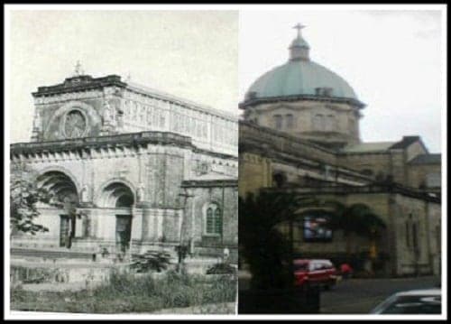 Manila Cathedral then and now photo