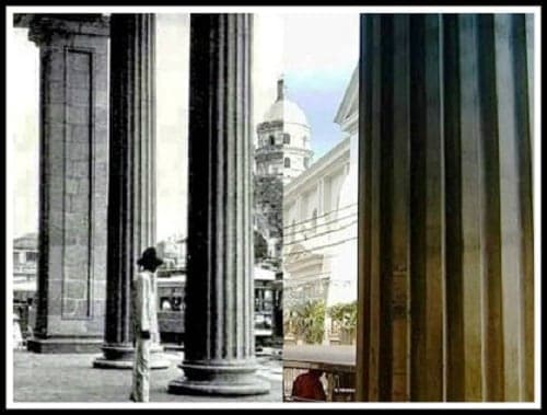 Monte De Piedad Building (Now Prudential Bank Building) then and now photo