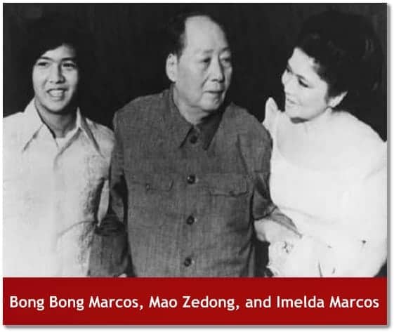 Bong Bong Marcos, Mao Zedong, and Imelda Marcos