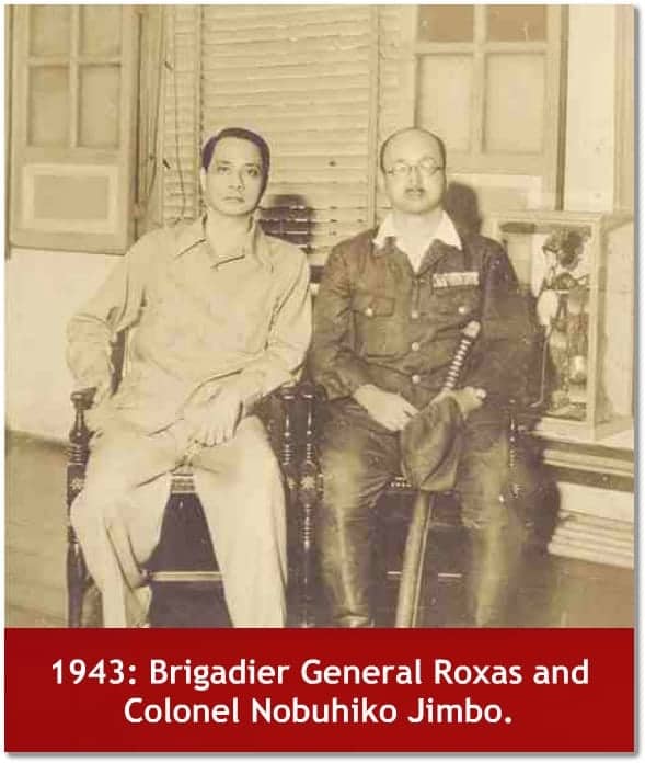 Brigadier General Roxas and Colonel Nobuhiko Jimbo