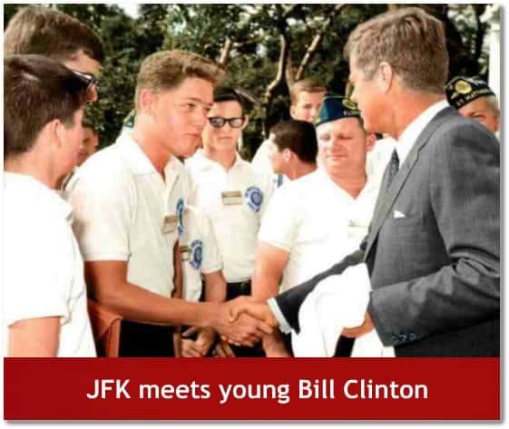 JFK meets Bill Clinton