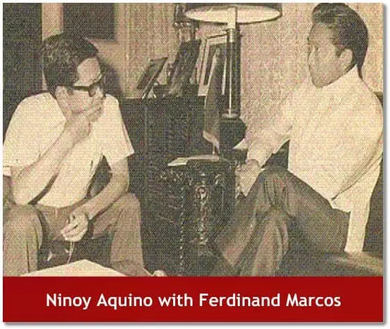 Ninoy Aquino with Ferdinand Marcos