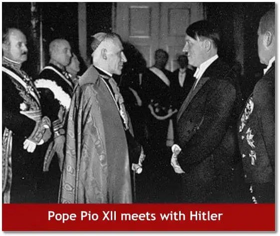Pope Pio XII meets with Hitler