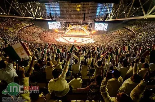 Iglesia ni Cristo members during the inauguration of Philippine Arena