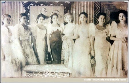 Imelda Romualdez during the 1953 Miss Philippines coronation