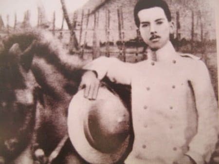 Manuel Quezon as a young officer in the Philippine Army