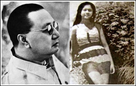 President Elpidio Quirino and teenaged photo of Imelda Marcos in Leyte