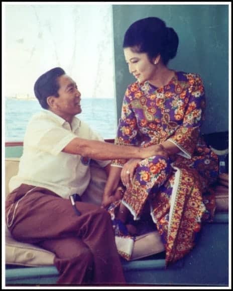 President Ferdinand Marcos with First Lady Imelda Marcos