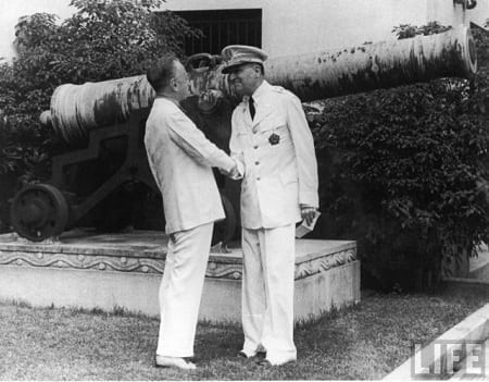 President Manuel Quezon and General Douglas MacArthur