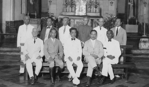 Emilio Aguinaldo and delegates to Malolos convention