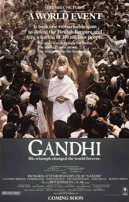 Gandhi 1982 movie poster