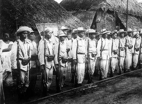 Insurgent (Filipino) soldiers in the Philippines, 1899