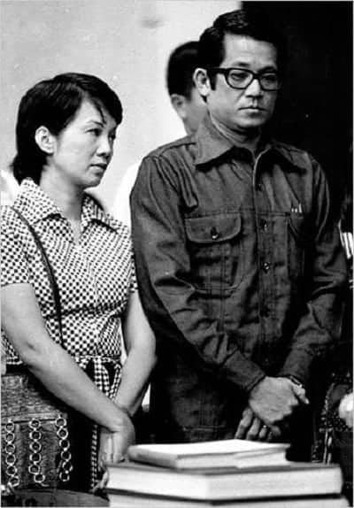Ninoy and Cory during Ninoy’s trial under Martial Law