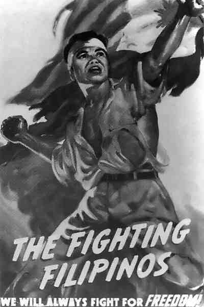 Propaganda poster depicting the Philippine resistance movement