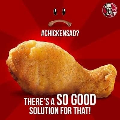 KFC ChickenSad advertisement