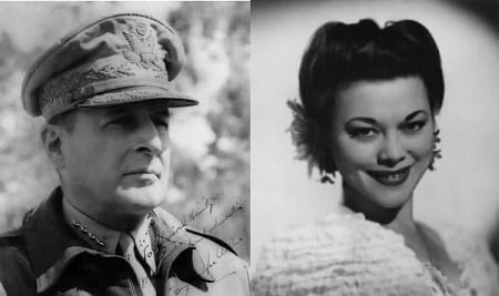 General Douglas MacArthur and Dimples Cooper love affair