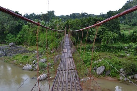 Hanging Bridge in Sitio Asin