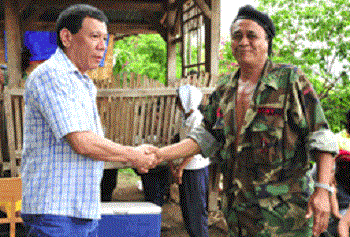 Davao City Mayor Rodrigo Duterte meets with Kumander Parago