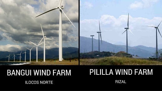 Bangui Wind Farm and Pililla Wind Farm