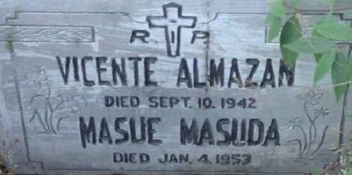 Tomb of Masue Masuda-Almazan and her husband, Vicente