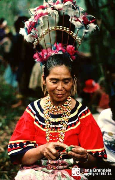 The Ancient Mindanao Deities of Philippine Mythology 6 A Bukidnon woman preparing a betel nut for their god Magbabaya