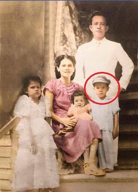 Colorized photo of young Rodrigo Duterte