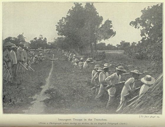 Filipino trenches in the Philippine-Americcan War
