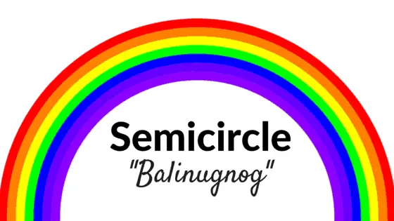 Semicircle in Filipino