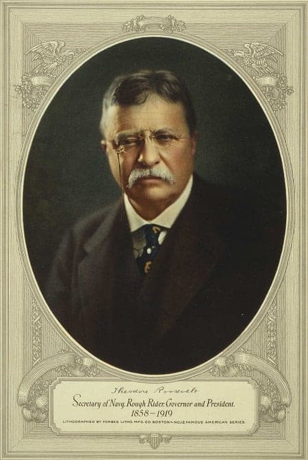 US President Theodore Roosevelt