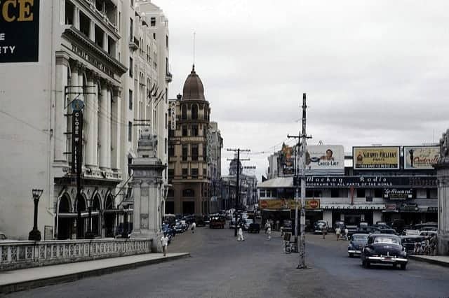 Plaza Moraga during the 1940s