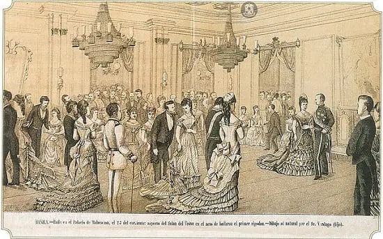 Grand ball held on the occasion of the Saint's Day of the King of Spain, 1878