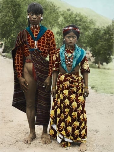 Kalinga couple in traditional dress