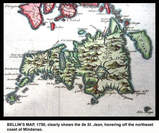 Map by Jacques-Nicolas Bellin showing the island of San Juan