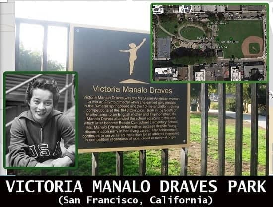 7 Places Around The World You Didn't Know Were Named After Filipinos 3 Victoria Manalo Draves Park in California