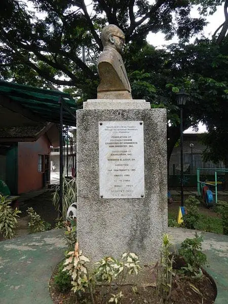 Bust of General Ye Fei at the Moises Amat Escueta Ala-ala Park in Tiaong, Quezon