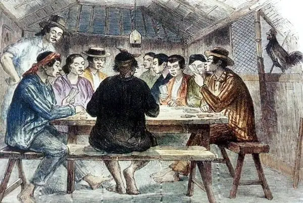 Panguingue card game 19th century Philippines