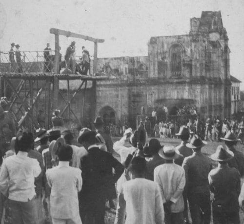 Public execution during the Philippine-American War