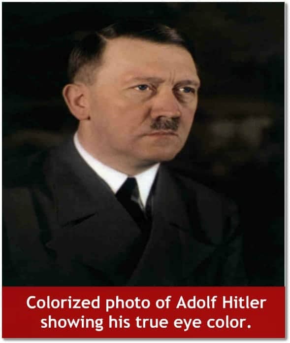 Adolf Hitler colorized photo.