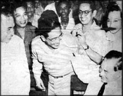Chief Prosecutor Lorenzo M. Tañada and Jose P. Laurel