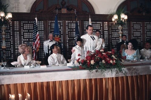 Meeting of the Marcoses and the Nixons in 1969 at the Malacañang Palace